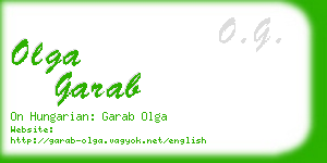 olga garab business card